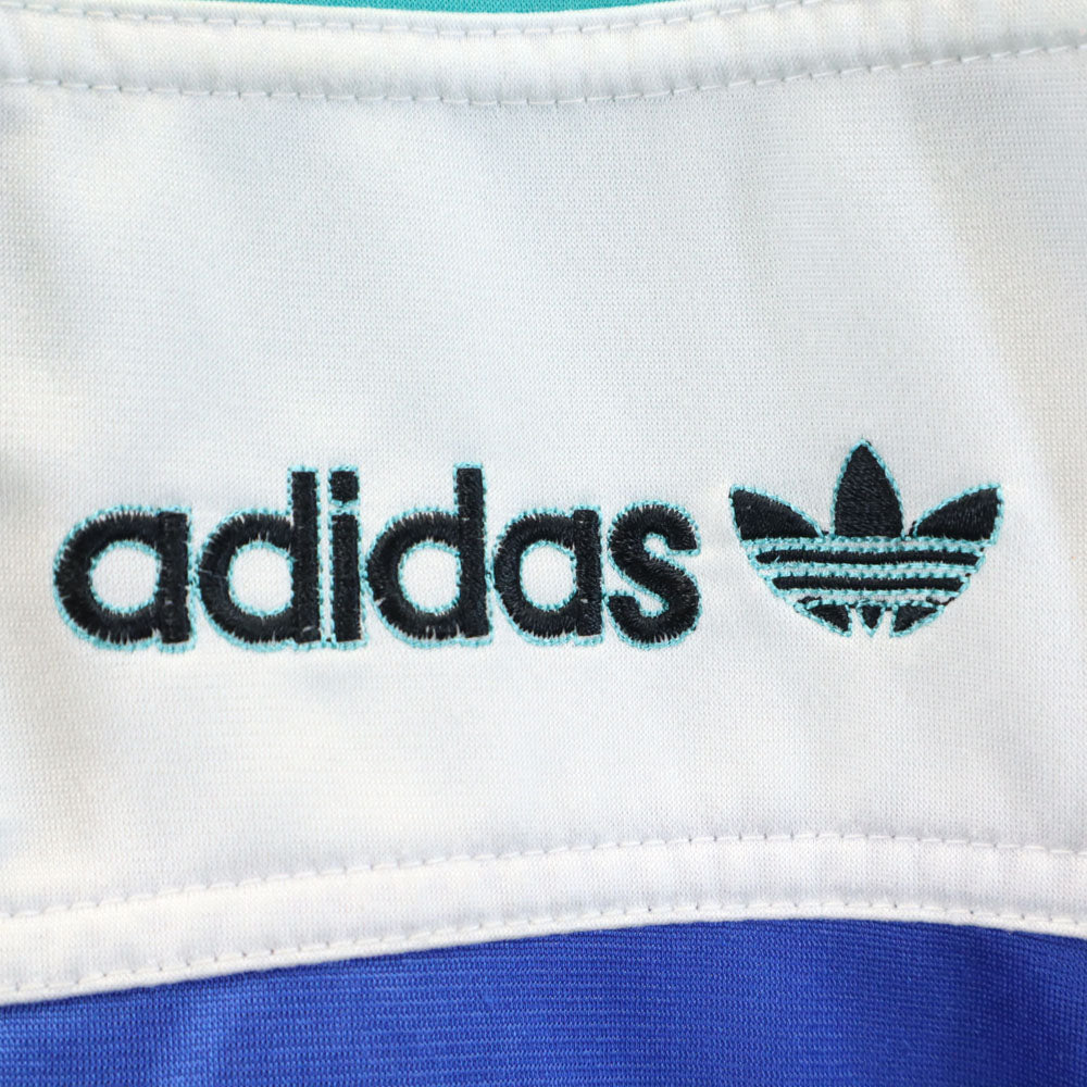 adidas アディダス 80s ヴィンテージ 万国旗タグ マルチカラー トレフォイルロゴ トラックジャケット 7 グリーン メンズ