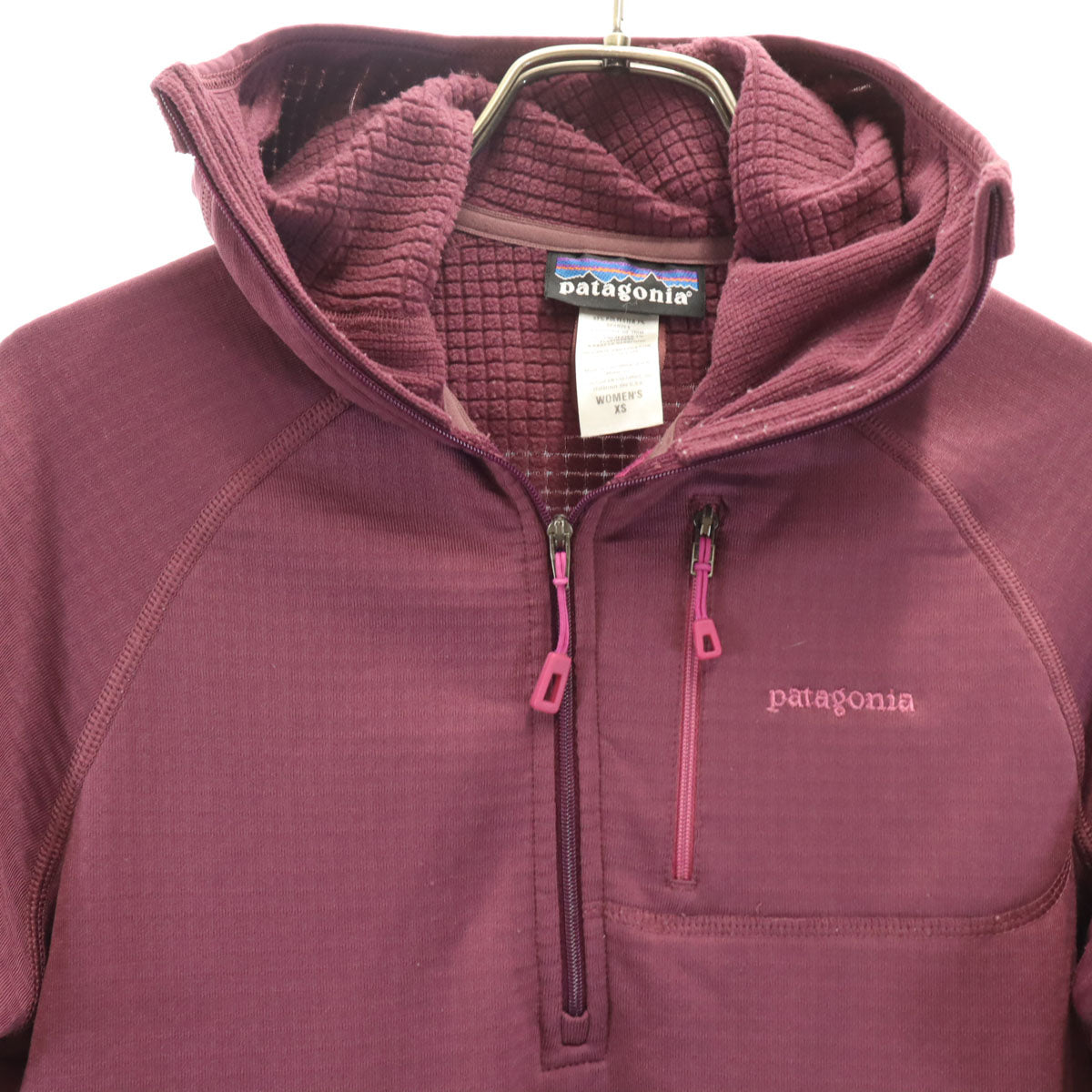 patagonia パタゴニア ハーフジップ ジャケット XS パープル系 40075 プルオーバー 裏起毛 レディース