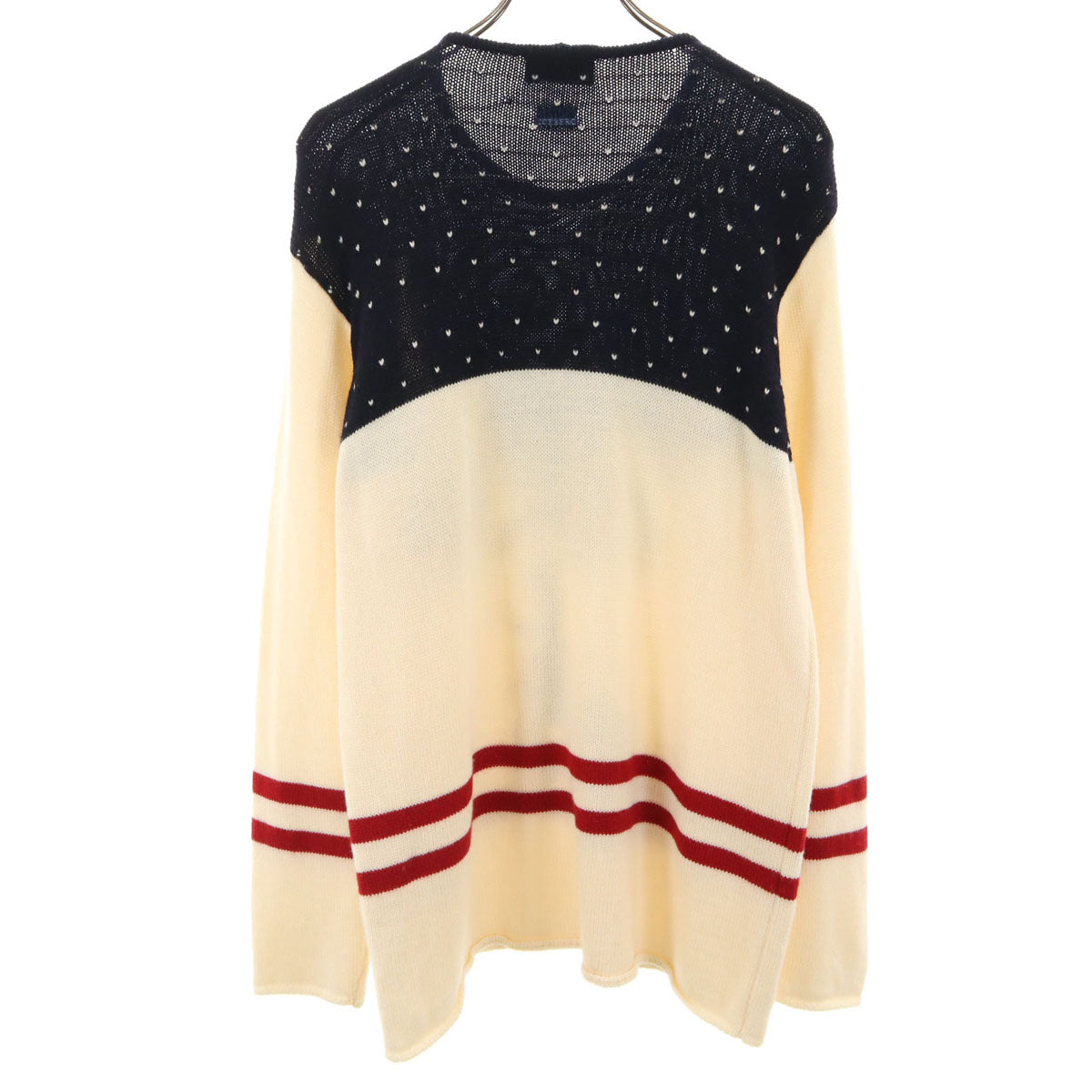 ICEBERG HISTORY アイスバーグ ヒストリー DISNEY ディズニー コラボ イタリア製 ミッキーマウス 長袖 セーター 42 アイボリー ニット メンズ