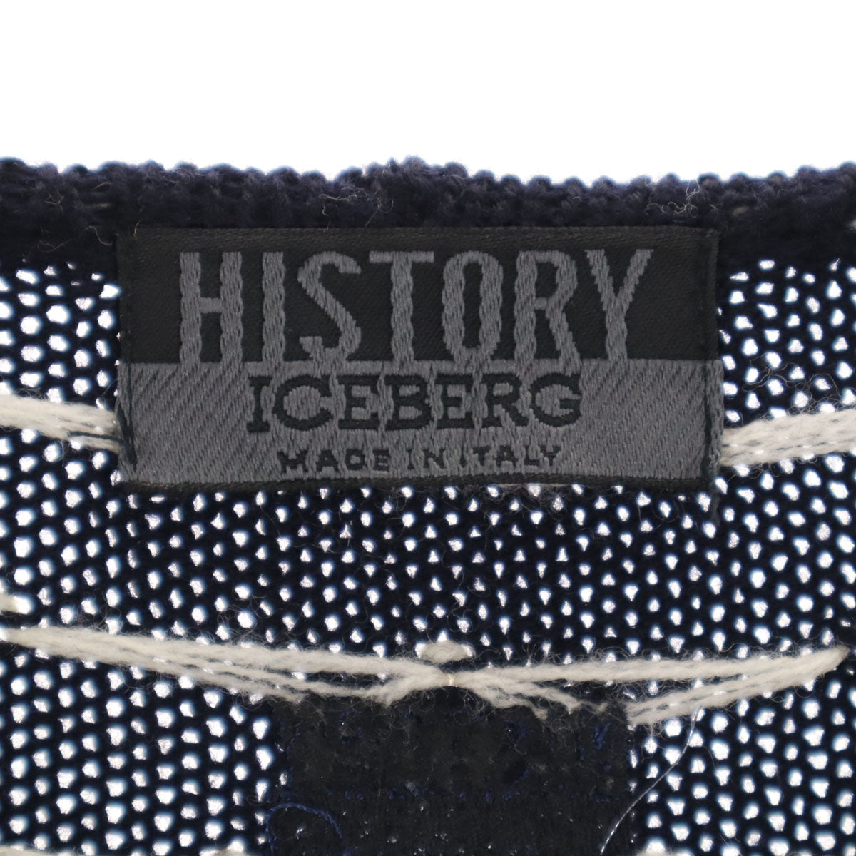 ICEBERG HISTORY アイスバーグ ヒストリー DISNEY ディズニー コラボ イタリア製 ミッキーマウス 長袖 セーター 42 アイボリー ニット メンズ