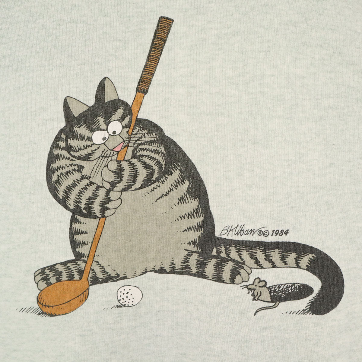 FRUIT OF THE LOOM フルーツオブザルーム 80s USA製 ヴィンテージ バックプリント クリバンキャット 長袖 スウェットパーカー L グレー メンズ