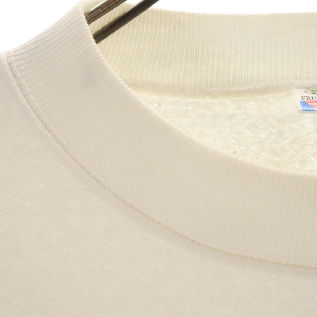 FRUIT OF THE LOOM フルーツオブザルーム 90s USA製 オールド チキチキマシン猛レース ケンケン 長袖 スウェット トレーナー L ホワイト メンズ