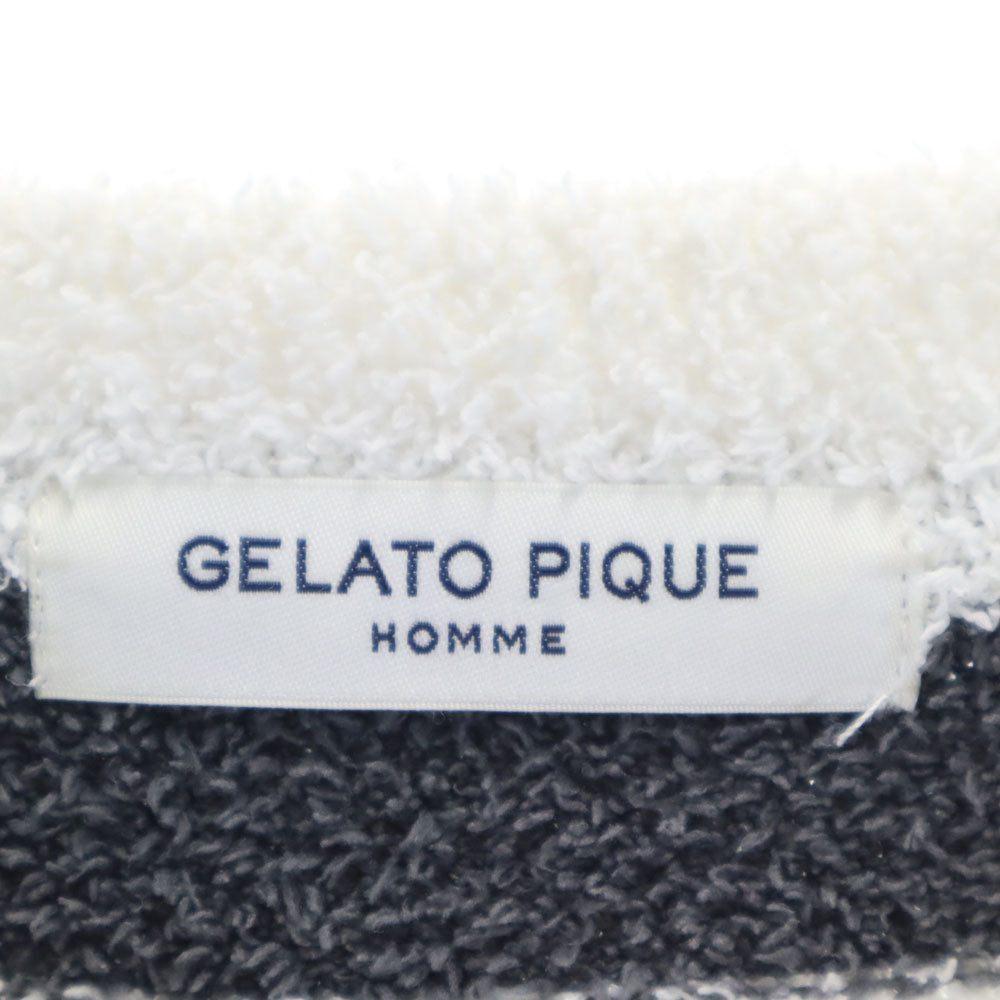 GELATO PIQUE HOMME ジェラートピケオム 長袖 ふわもこ ルームウェア M ホワイト×グレー メンズ