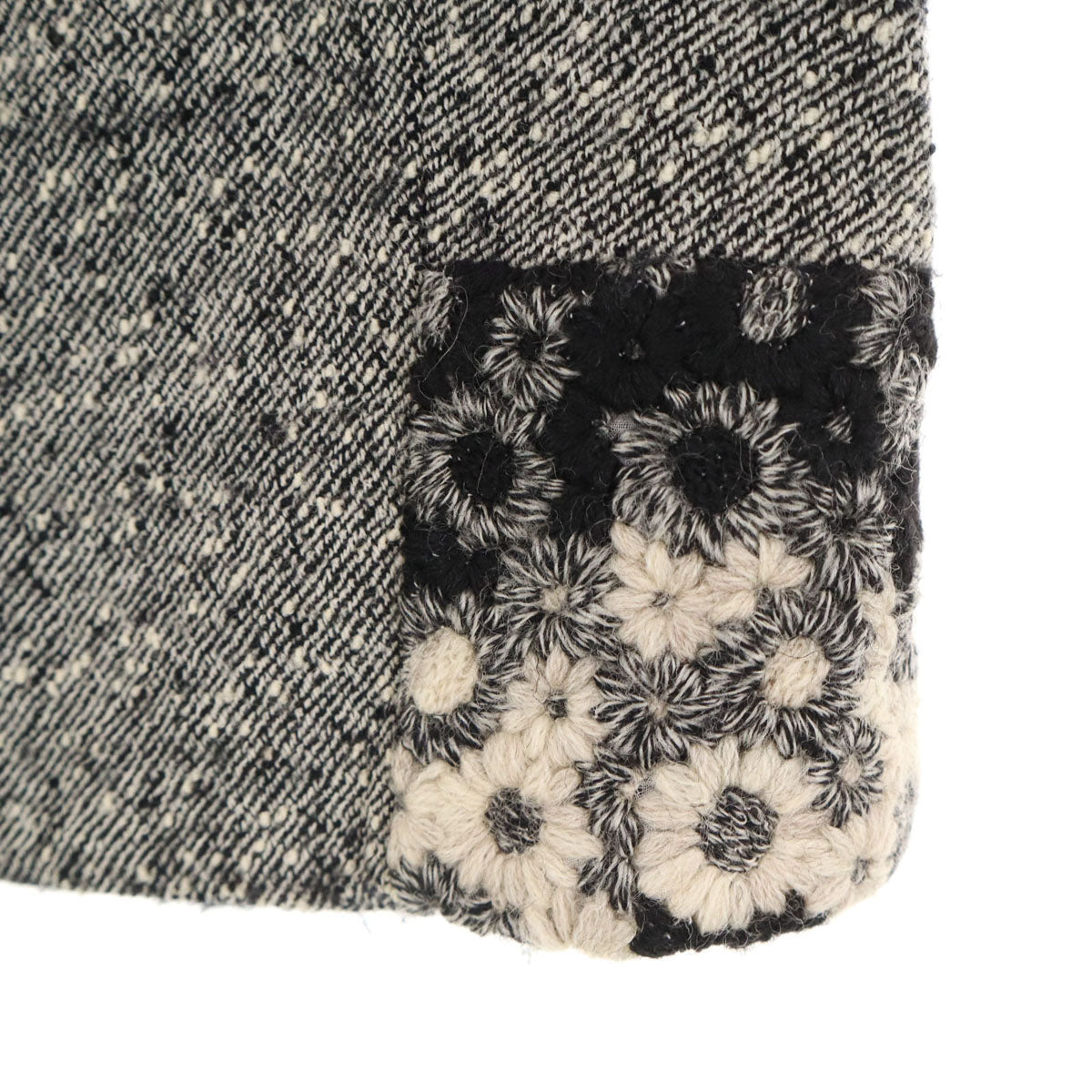 KENZO ケンゾー 90s フランス製 オールド ツイードジャケット 40 グレー レディース