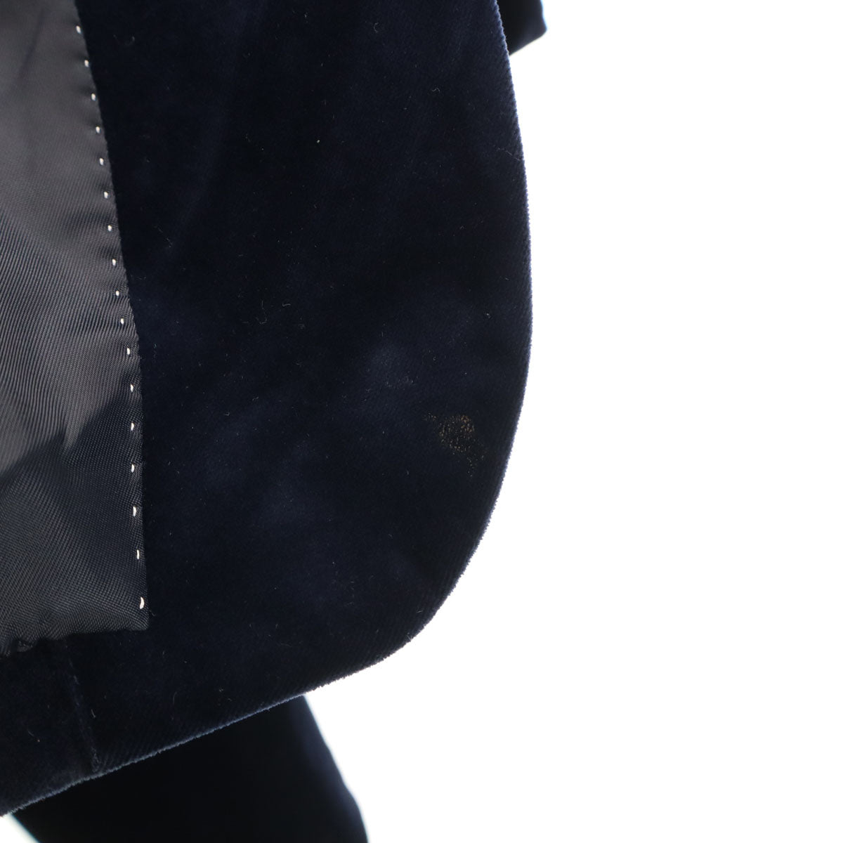 23ku HOMME 23区オム ベロア テーラードジャケット 48 ネイビー メンズ