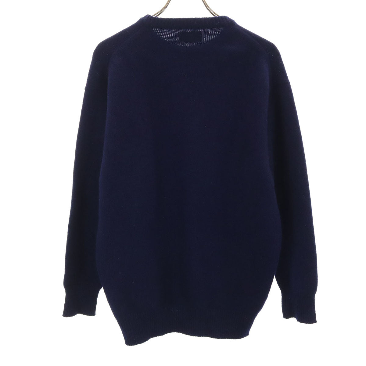 agnes b. homme アニエスベーオム スコットランド製 長袖 セーター 44 ネイビー ニット メンズ