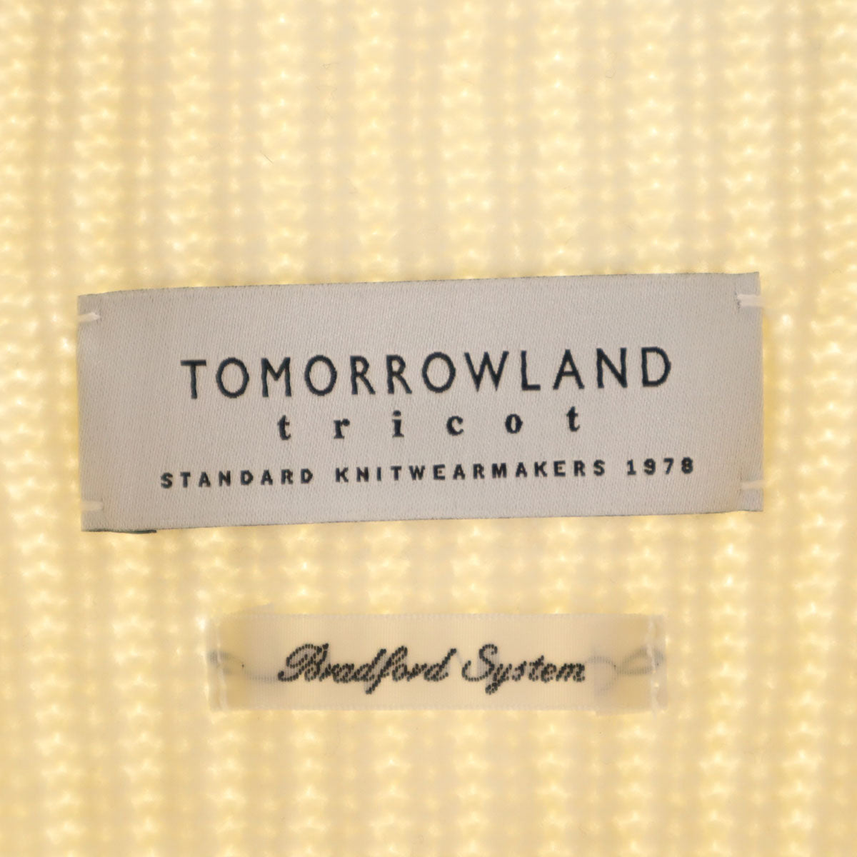 美品 TOMORROWLAND tricot トゥモローランドトリコ 長袖 モックネック セーター S アイボリー ニット レディース