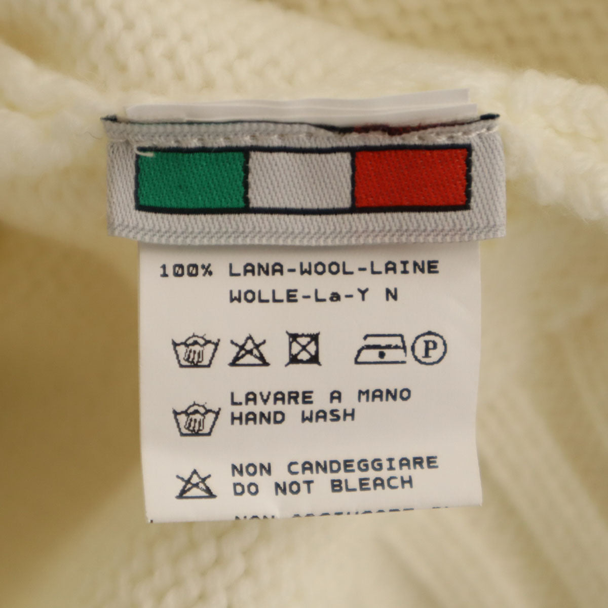 美品 BAFY バフィー イタリア製 長袖 タートルネック セーター 46 ホワイト ニット メンズ