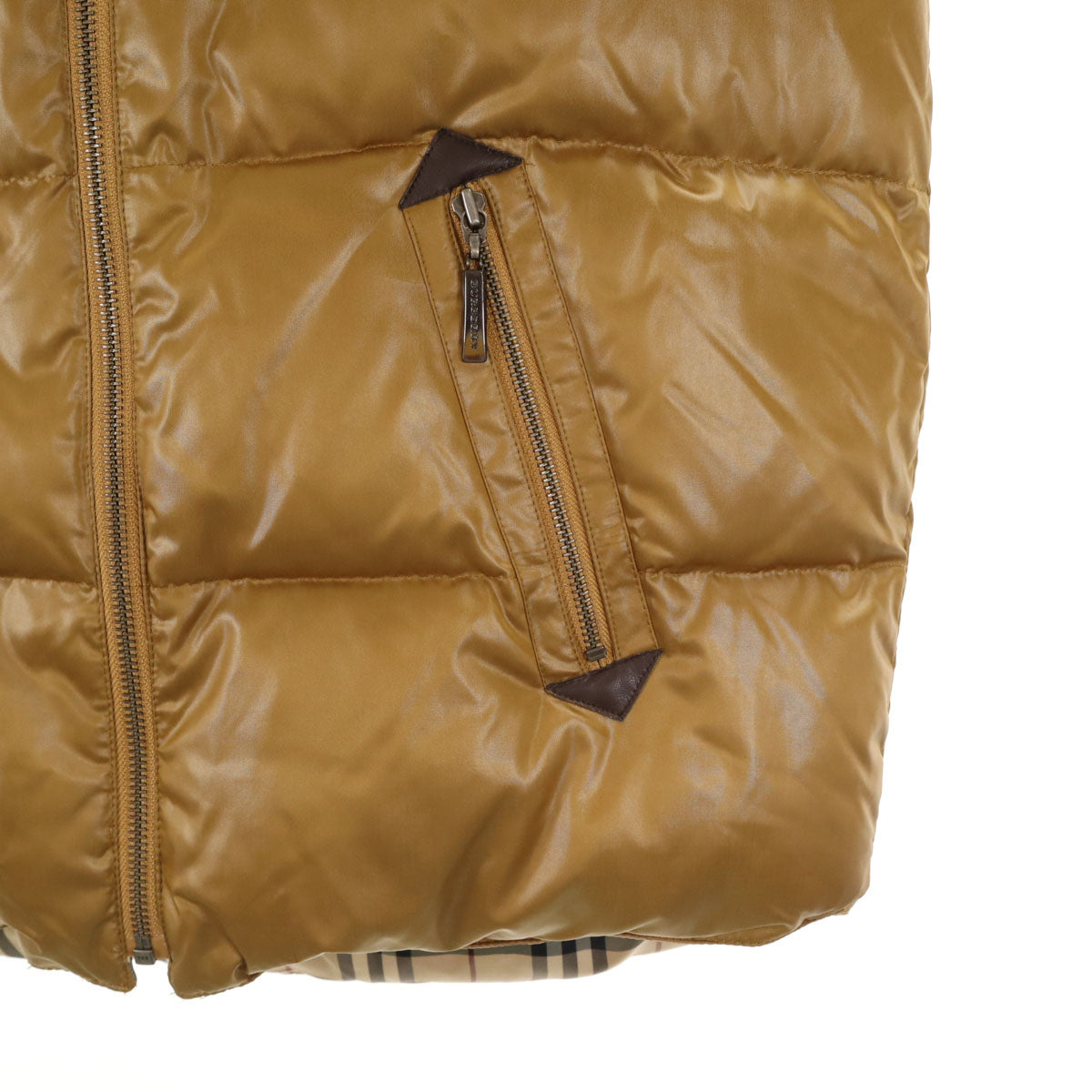 BURBERRY LONDON バーバリーロンドン ダウンベスト 160 マスタード リバーシブル 三陽商会 キッズ