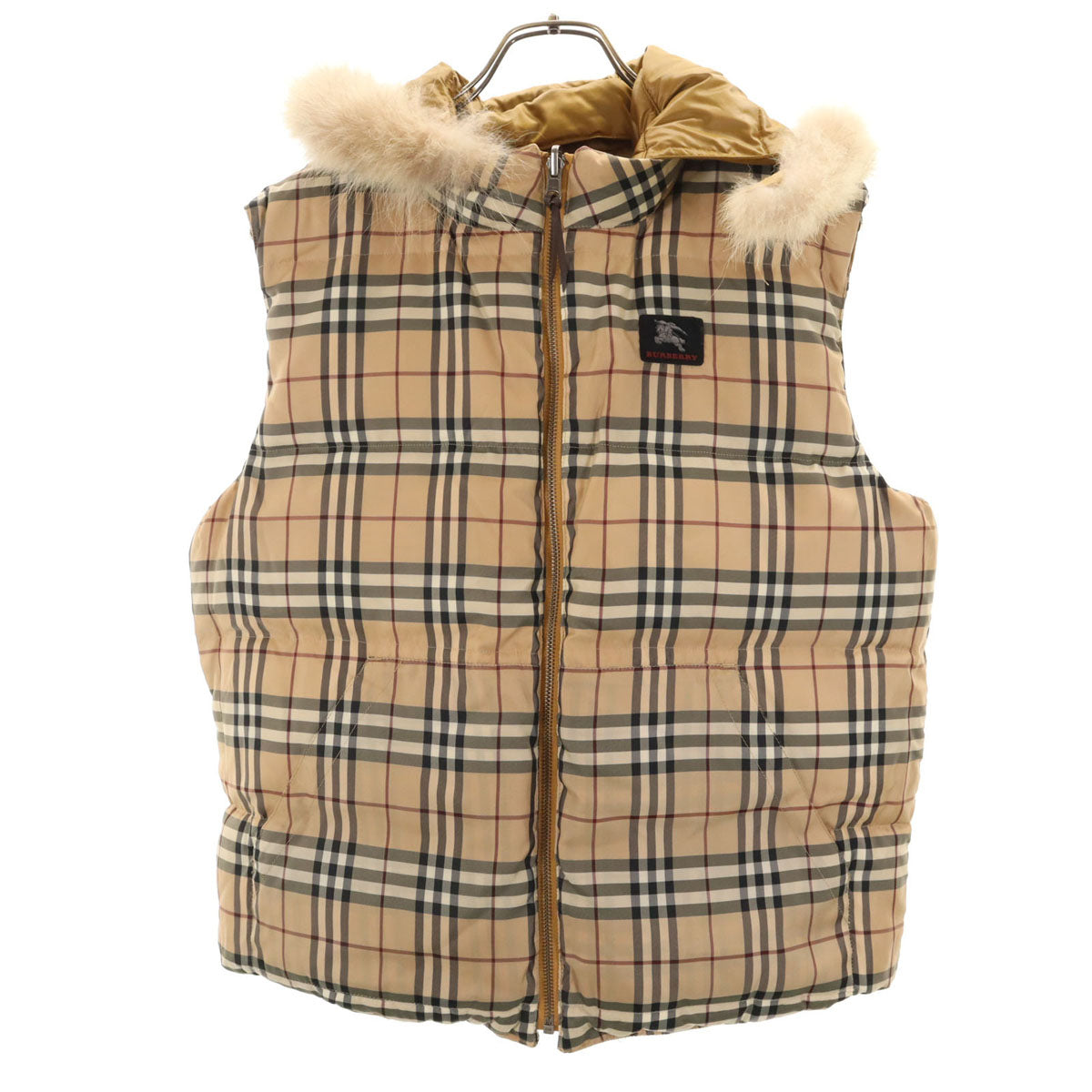 BURBERRY LONDON バーバリーロンドン ダウンベスト 160 マスタード リバーシブル 三陽商会 キッズ