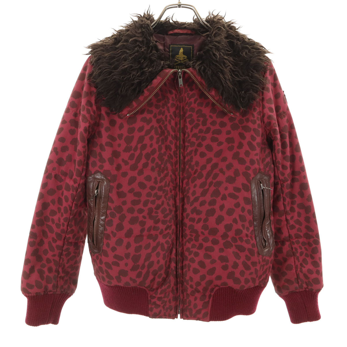 HYSTERIC ヒステリック 日本製 中綿ジャケット F バーガンディ ヒステリックグラマー レディース