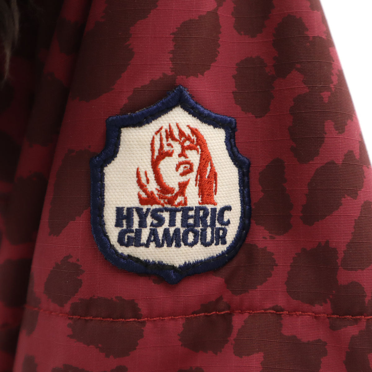 HYSTERIC ヒステリック 日本製 中綿ジャケット F バーガンディ ヒステリックグラマー レディース