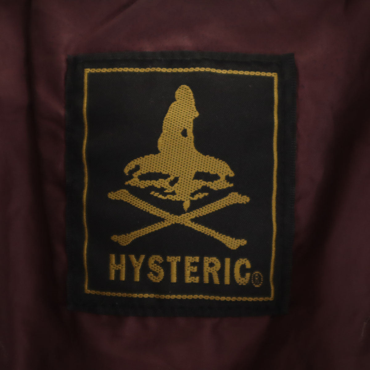 HYSTERIC ヒステリック 日本製 中綿ジャケット F バーガンディ ヒステリックグラマー レディース