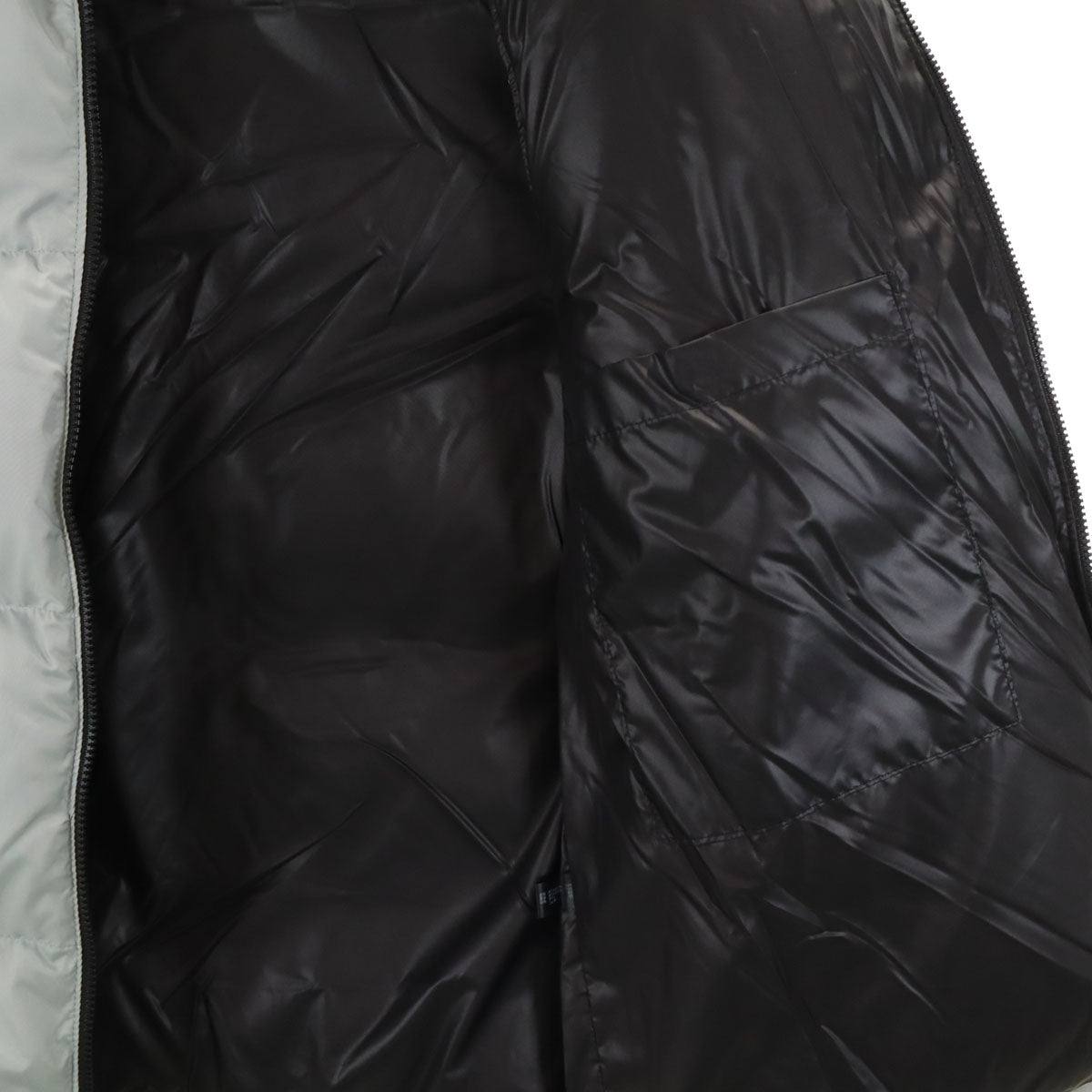 美品 mind マインド 日本製 ダウンベスト XL ライトグレー メンズ