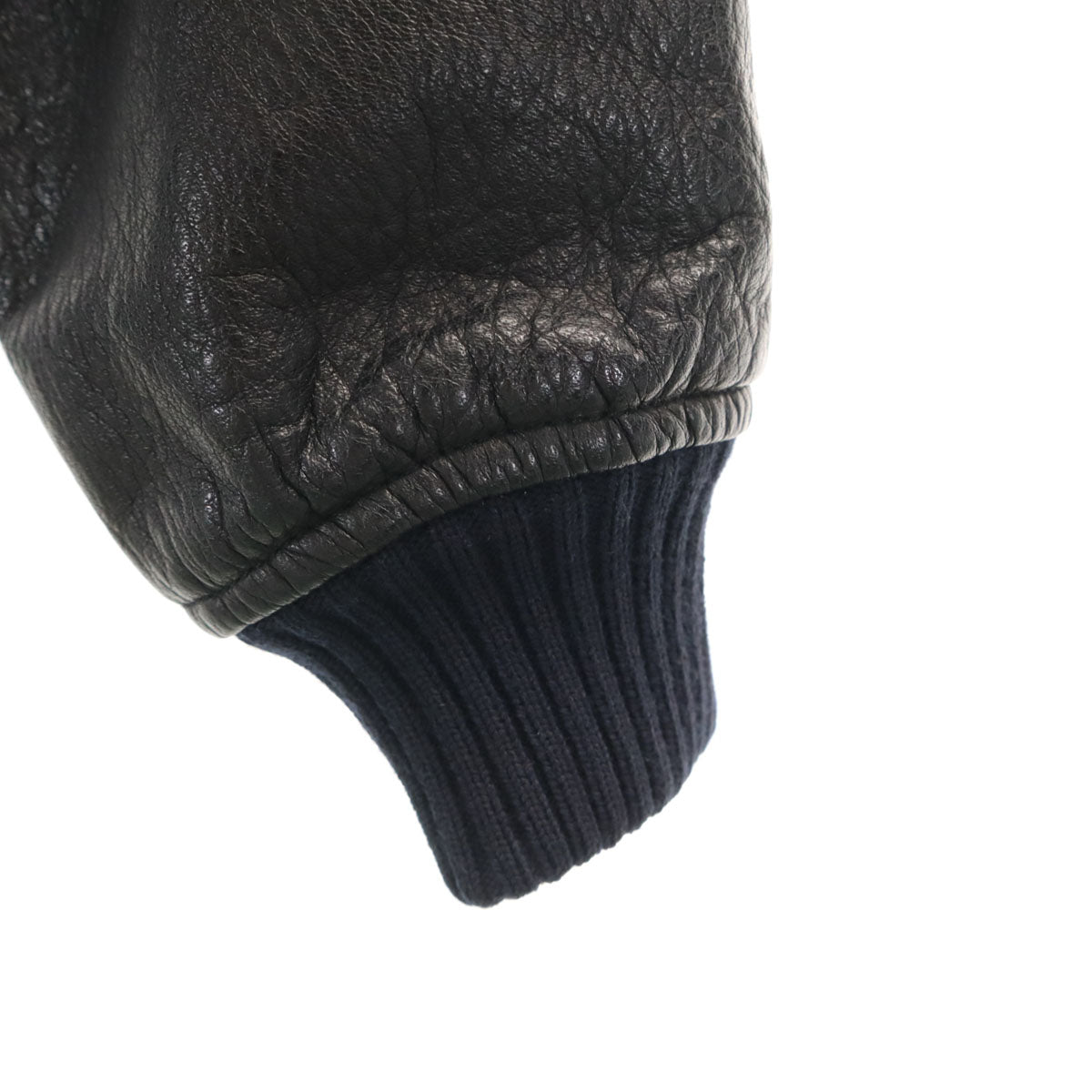 A.P.C. アーペーセー スタジャン XS ネイビー 袖レザー レディース