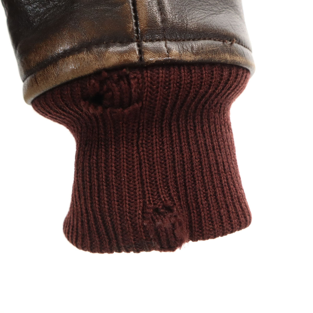 Paul Smith JEANS ポールスミスジーンズ スタジャン L ブラウン系 ハリスツイード 袖レザー メンズ