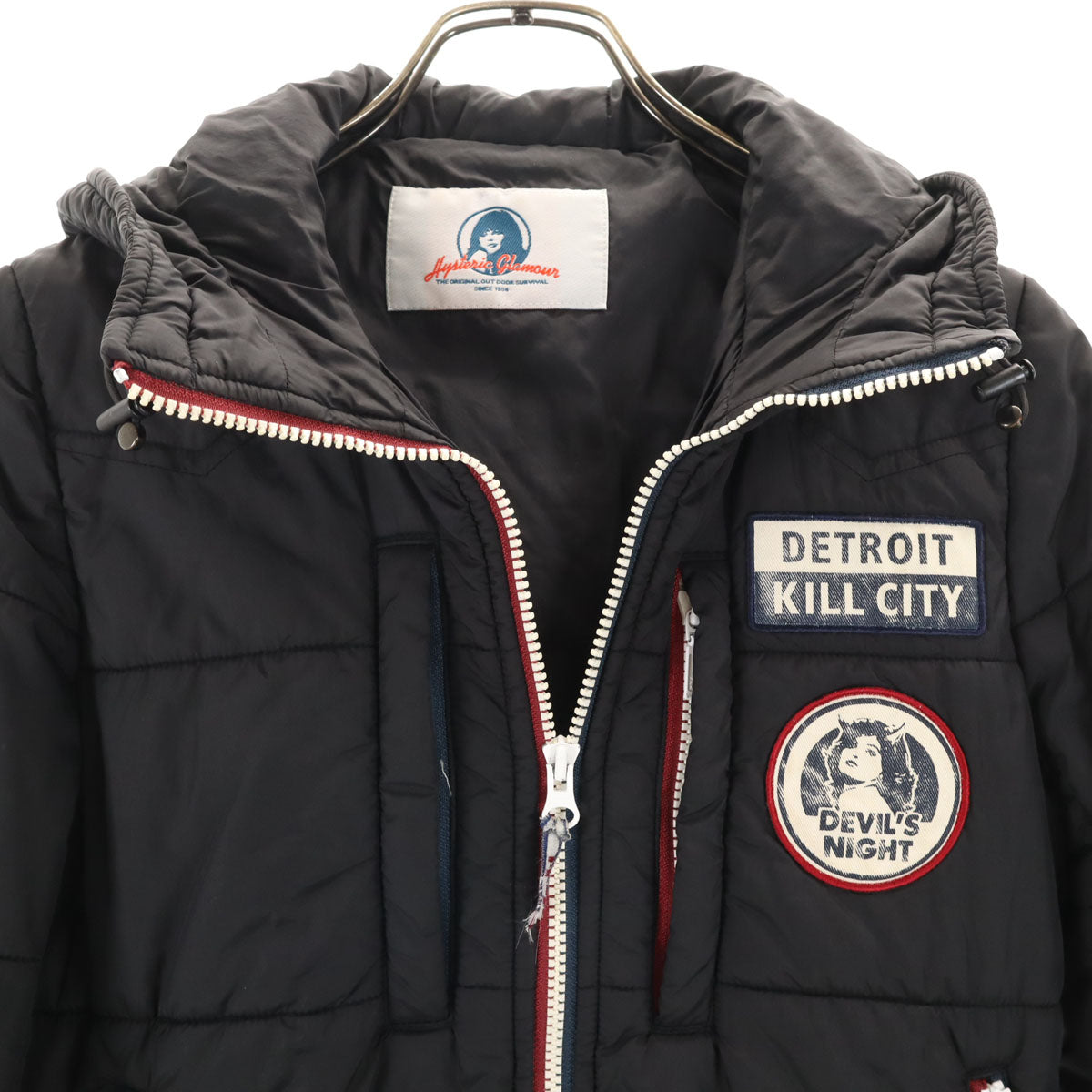 HYSTERIC GLAMOUR ヒステリックグラマー 中綿ジャケット F ブラック レディース