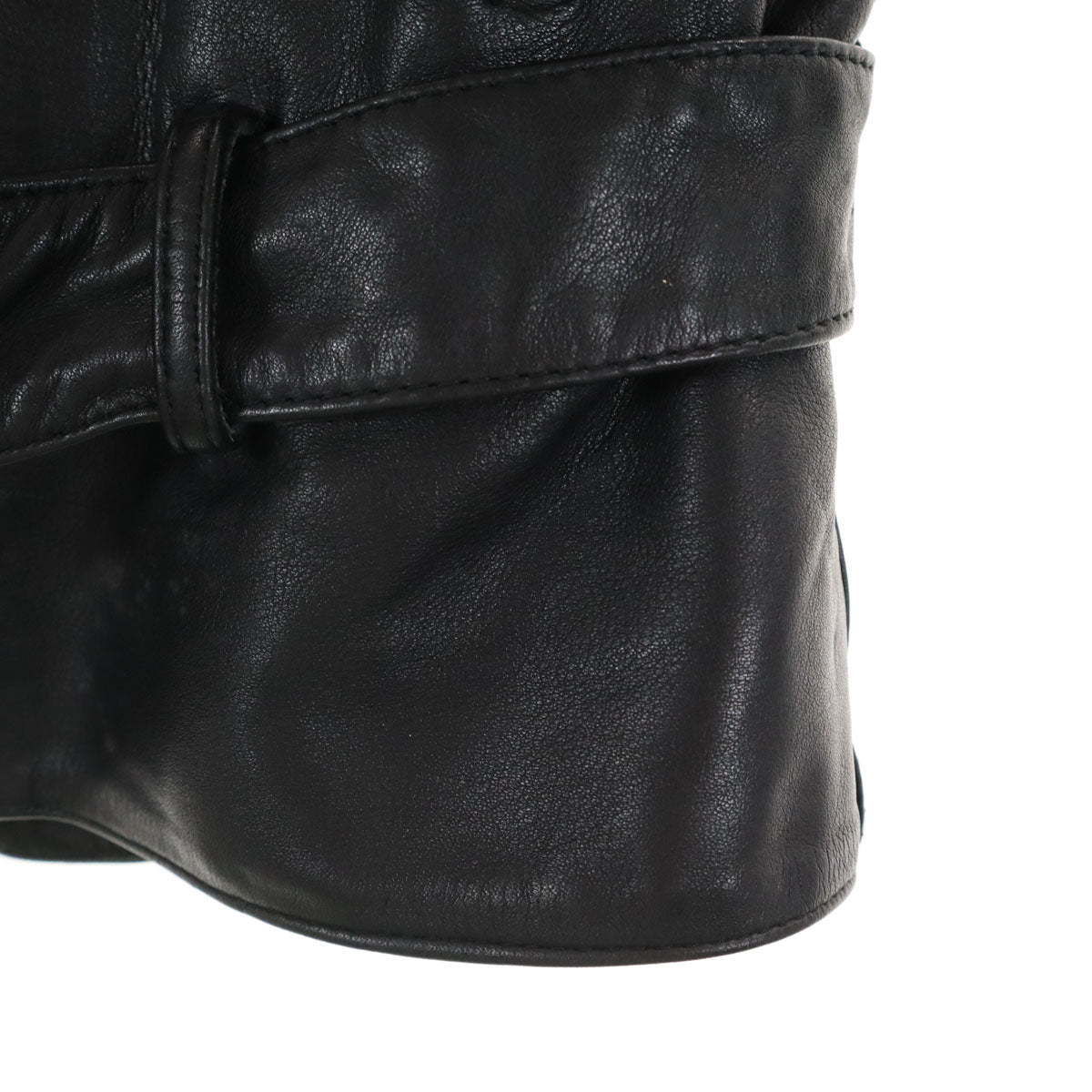 MQP レザー ライダースジャケット 40 ブラック メンズ