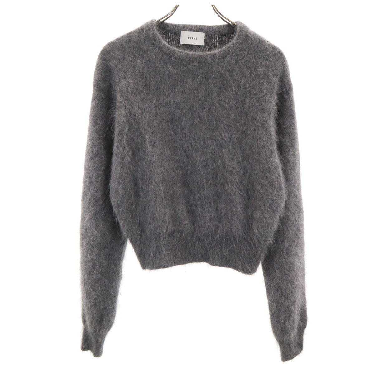 CLANE クラネ アンゴラブレンド 長袖 セーター 2 グレー ニット レディース
