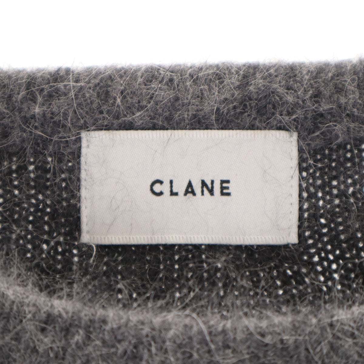CLANE クラネ アンゴラブレンド 長袖 セーター 2 グレー ニット レディース