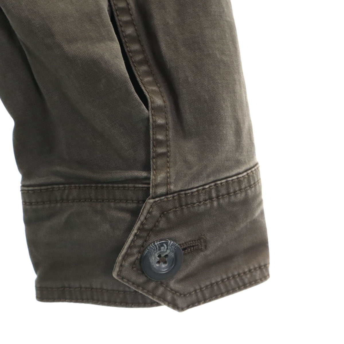 DIESEL ディーゼル ニット切替 ミリタリージャケット XS ブラウン レディース