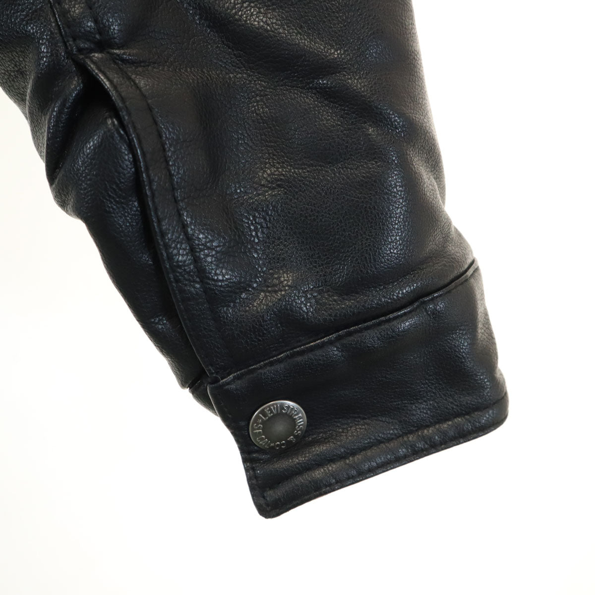 Levi's リーバイス フェイク レザージャケット M ブラック レディース