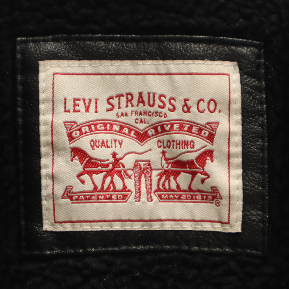 Levi's リーバイス フェイク レザージャケット M ブラック レディース