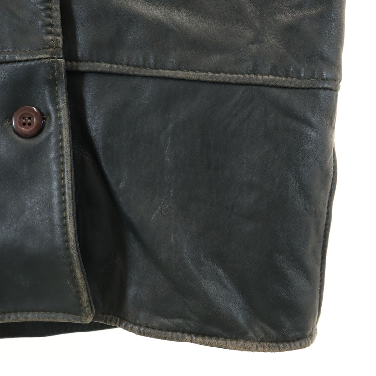 MARQUIS マーキス レザージャケット 6 チャコールブラック レディース