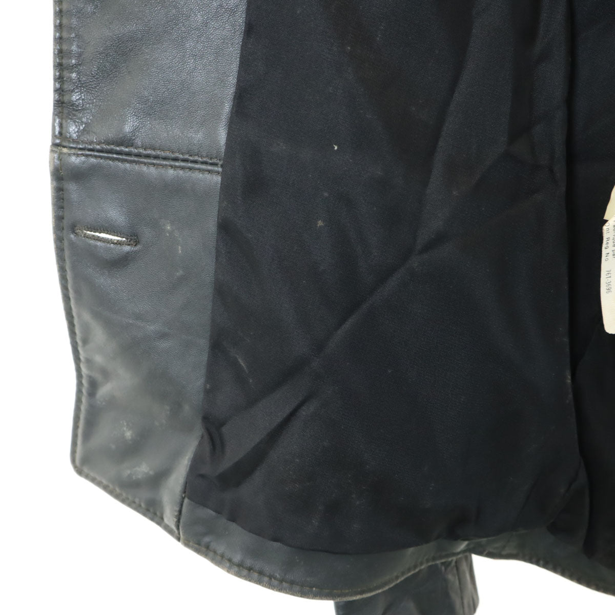 MARQUIS マーキス レザージャケット 6 チャコールブラック レディース