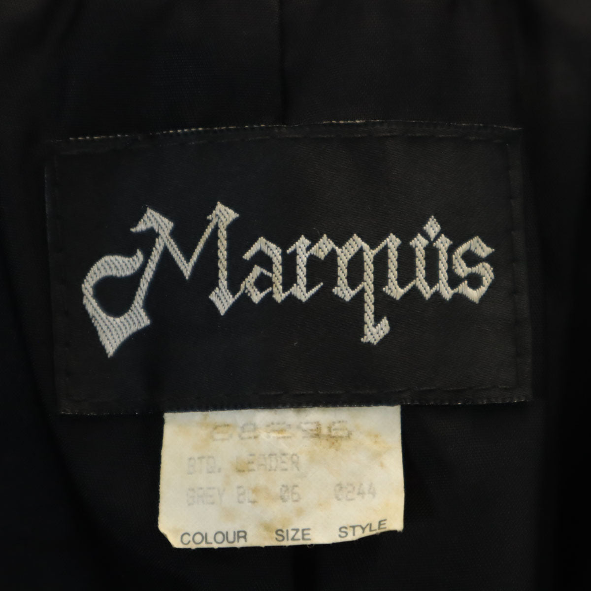 MARQUIS マーキス レザージャケット 6 チャコールブラック レディース