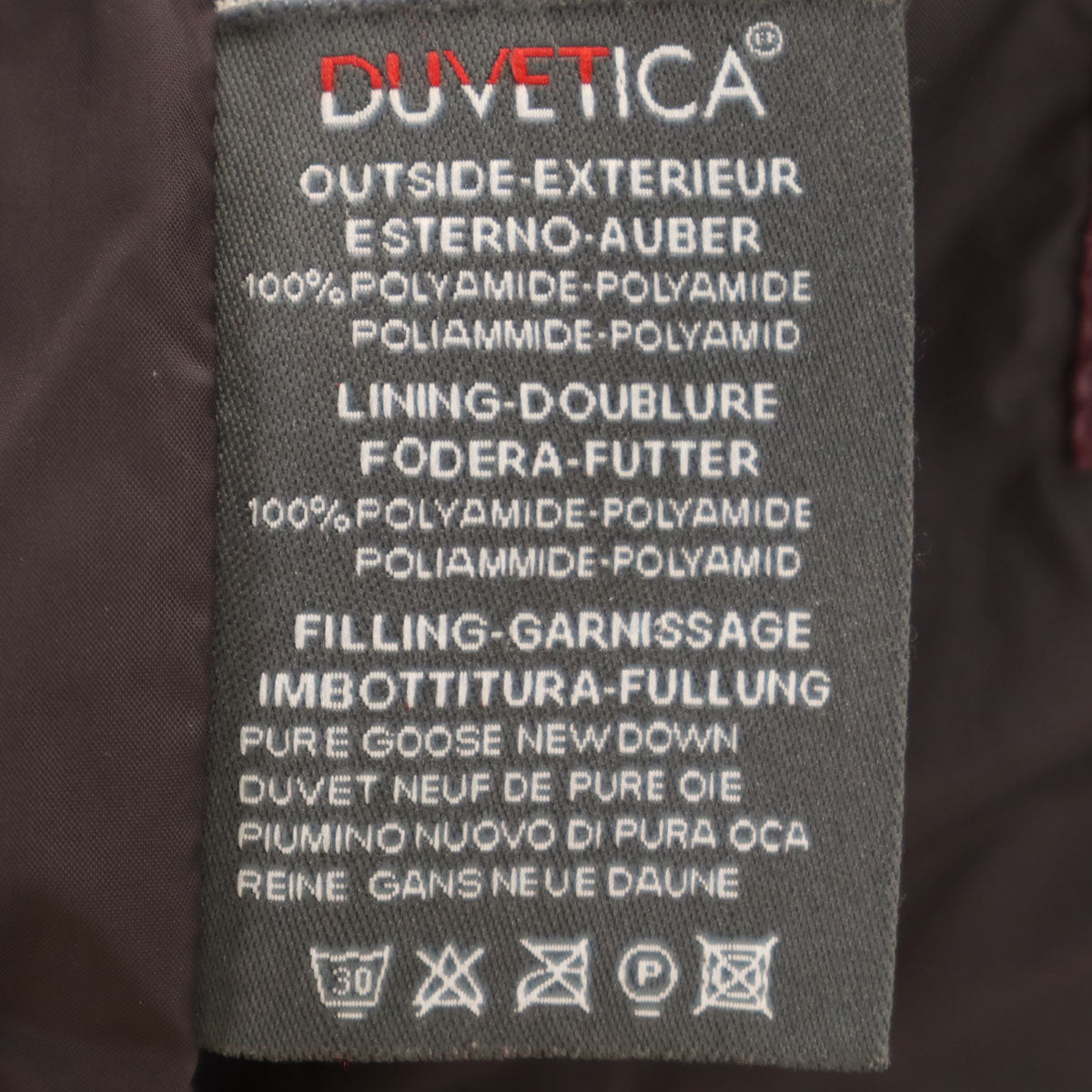 DUVETICA デュベティカ ダウンジャケット 50 ボルドー メンズ