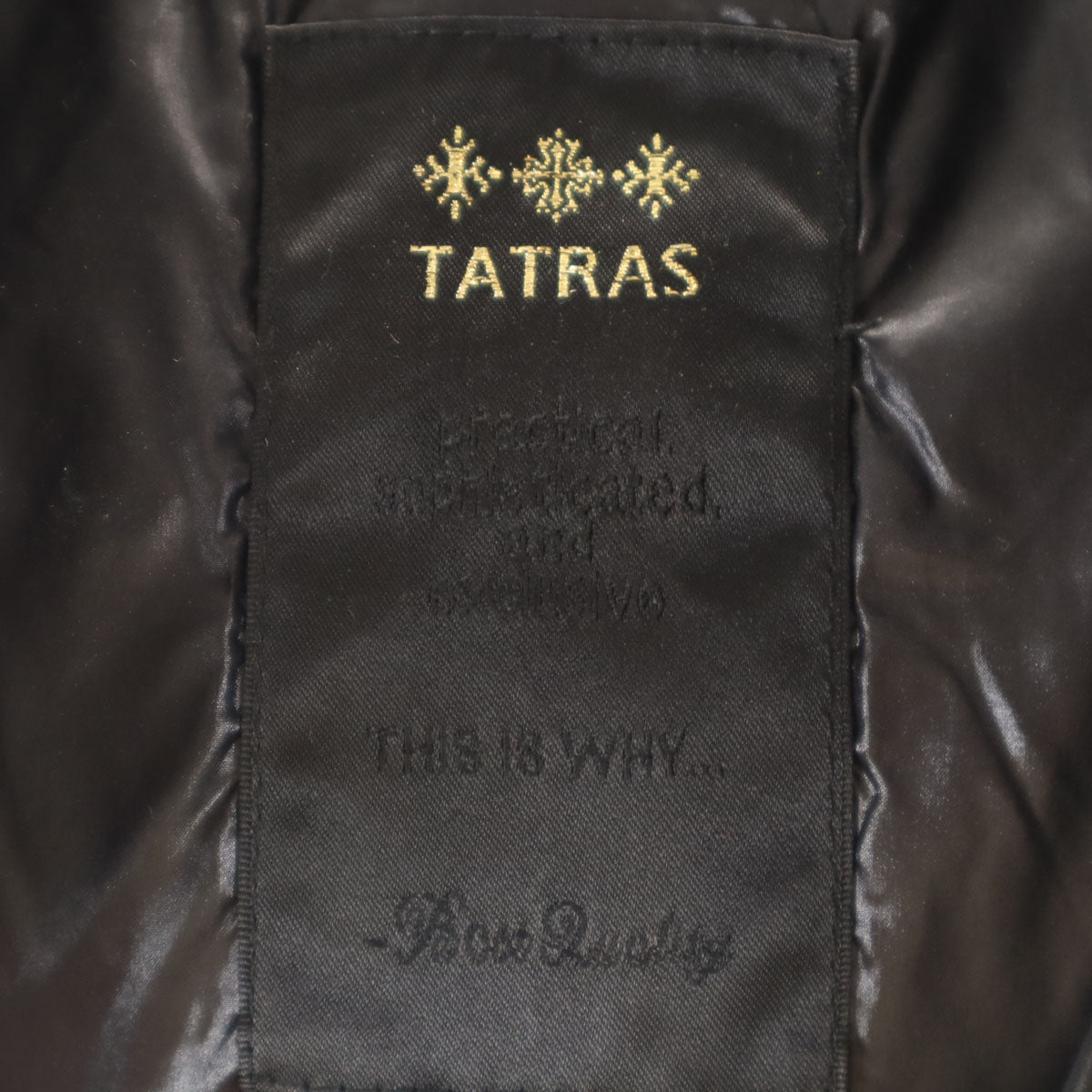 TATRAS タトラス ポーランド製 ダウンジャケット 3 ブラック メンズ