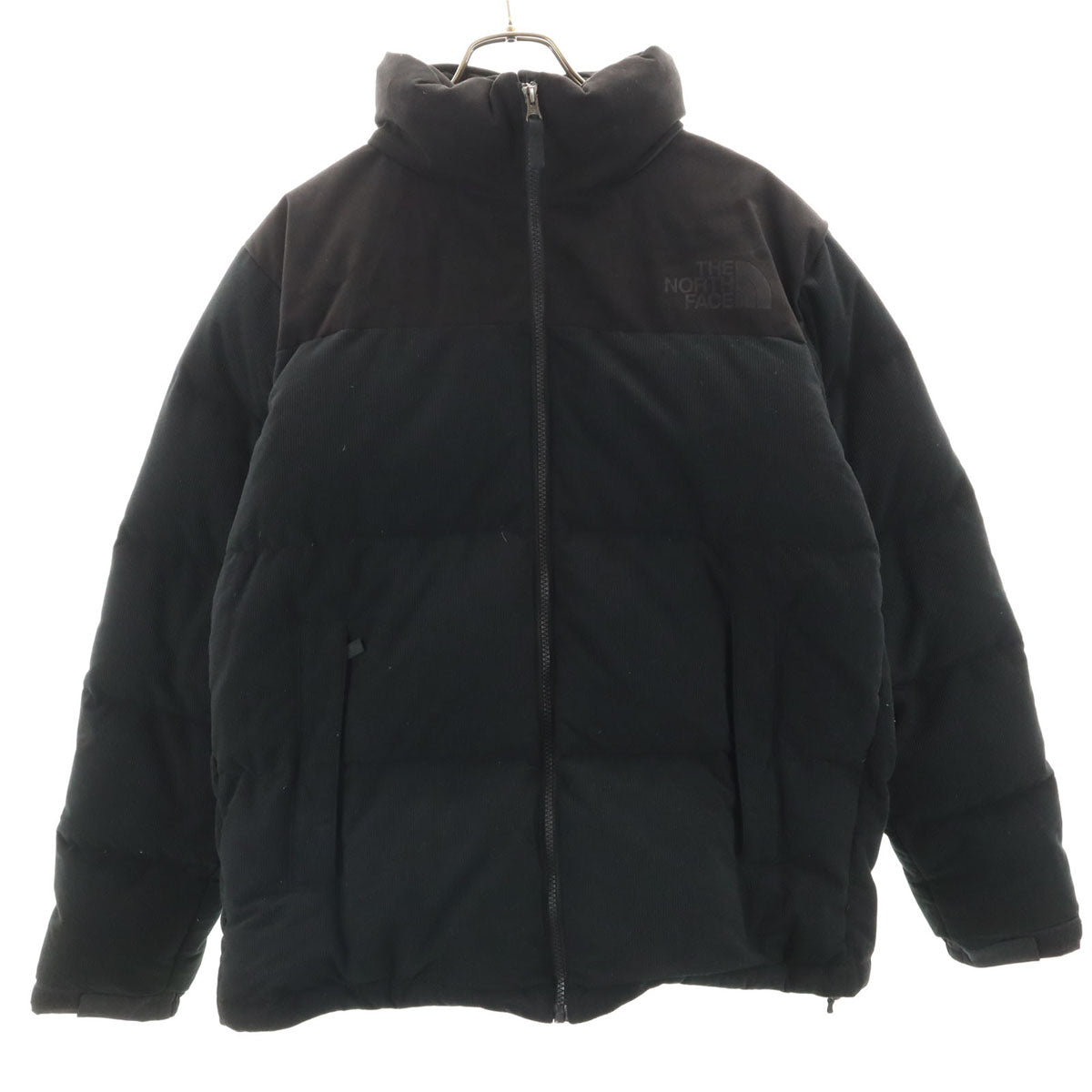 美品 THE NORTH FACE ノースフェイス 23FW コーデュロイ ヌプシ ダウンジャケット L ブラック ND92231R アウトドア メンズ