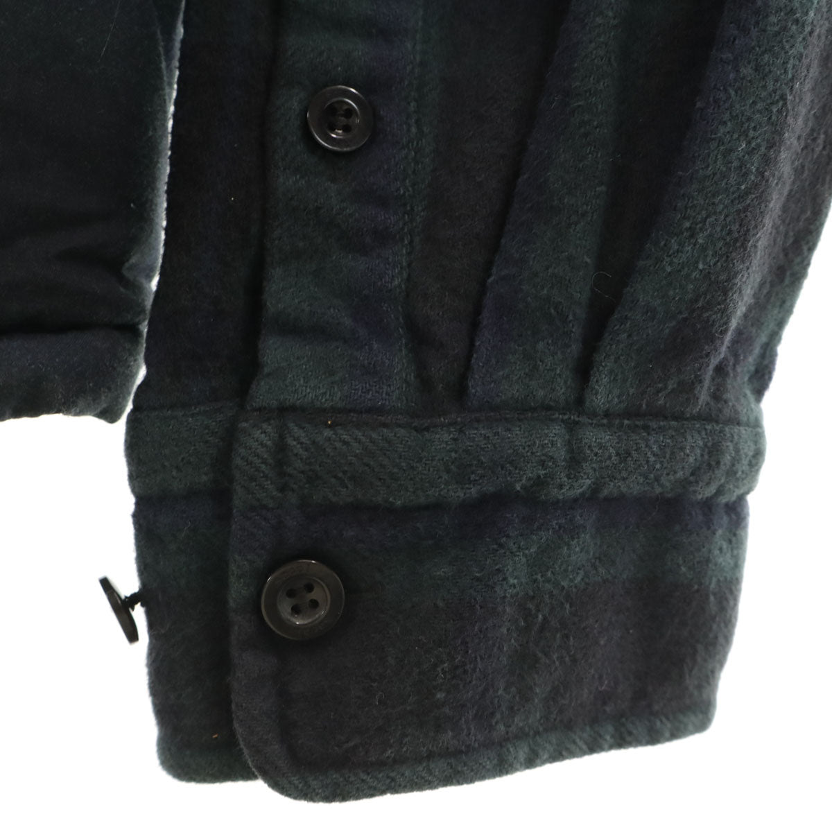 Sacai サカイ 24AW マーク・ゴンザレス コレクションライン 日本製 ストライプ柄 長袖 シャツ 2 深緑 ゴンズ Gonz Multi Patch Plaid Shirt メンズ