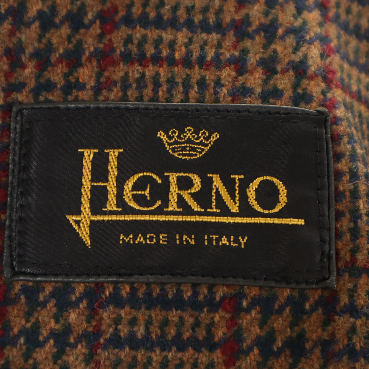 Herno ヘルノ 80s イタリア製 オールド レザージャケット 48 チャコール メンズ