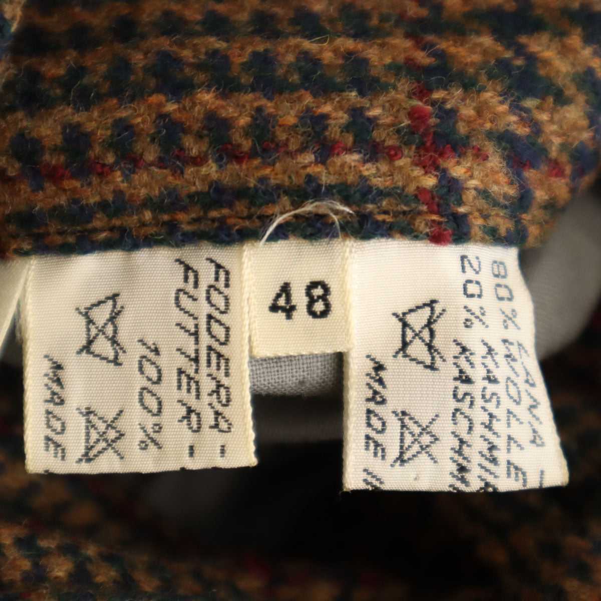 Herno ヘルノ 80s イタリア製 オールド レザージャケット 48 チャコール メンズ