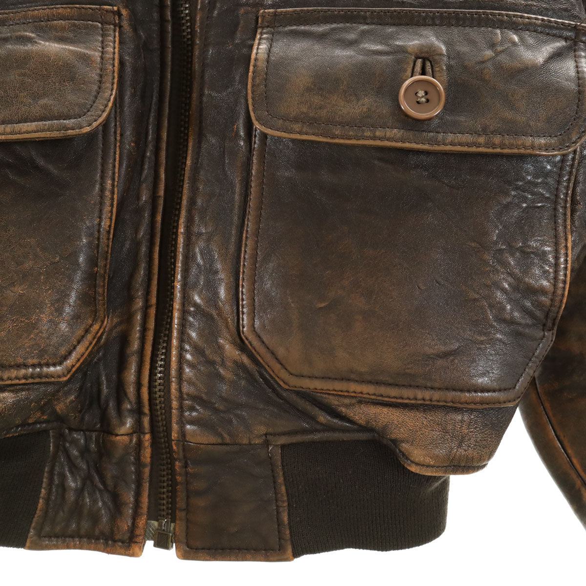 AVIREX アヴィレックス 90s オールド G-1 レザー フライトジャケット XS ブラウン メンズ