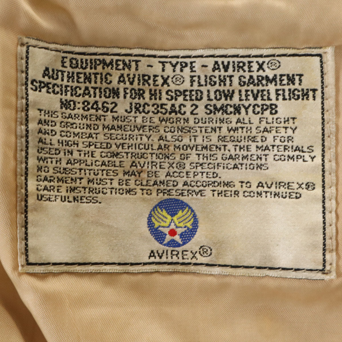 AVIREX アヴィレックス 90s オールド G-1 レザー フライトジャケット XS ブラウン メンズ