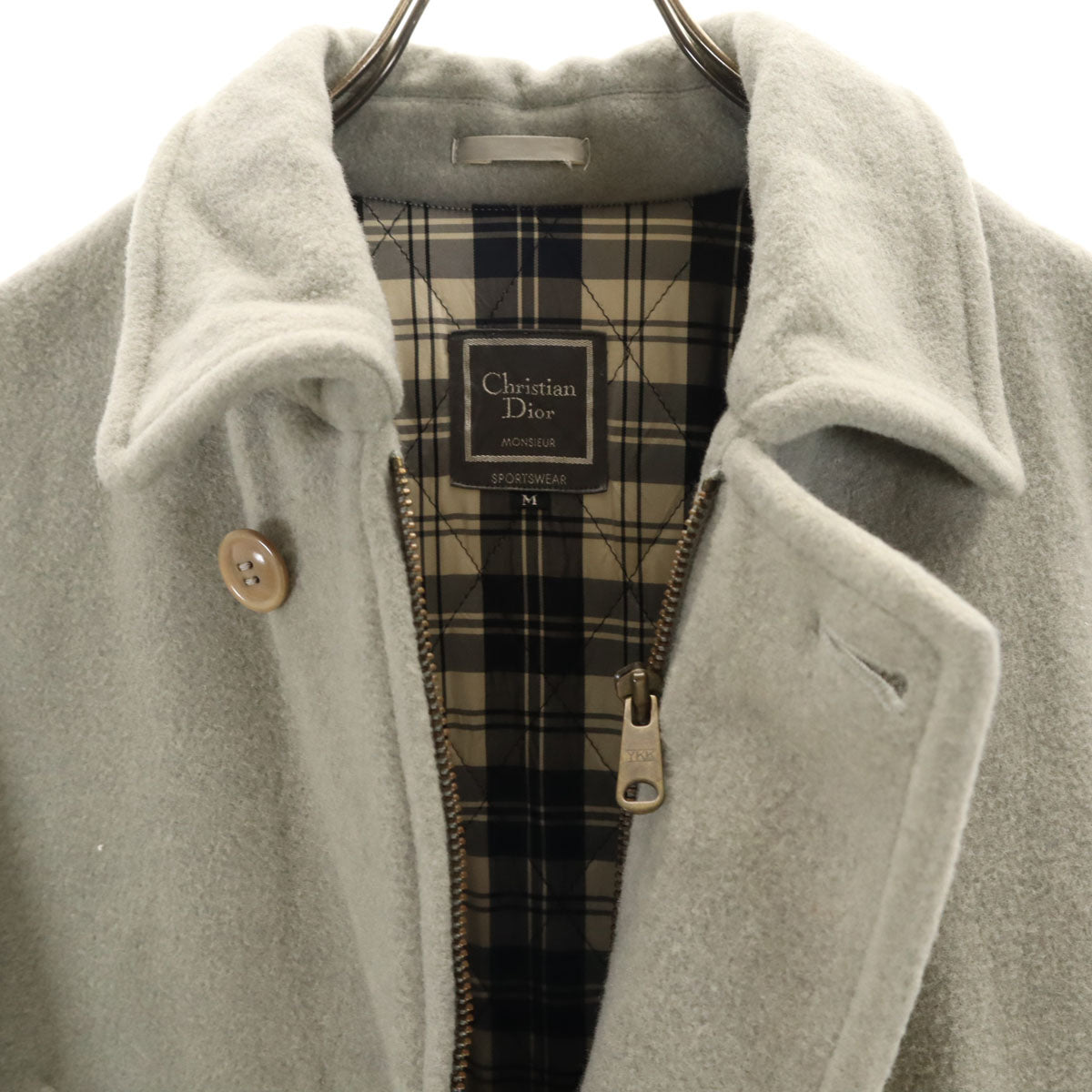 Christian Dior MONSIEUR クリスチャンディオール ムッシュ 90s オールド ウールジャケット M グレー メンズ