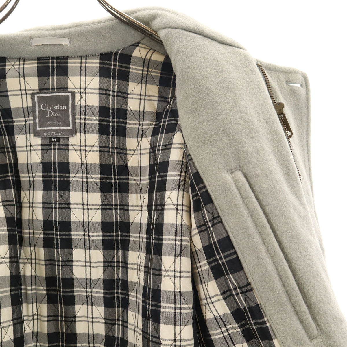 Christian Dior MONSIEUR クリスチャンディオール ムッシュ 90s オールド ウールジャケット M グレー メンズ