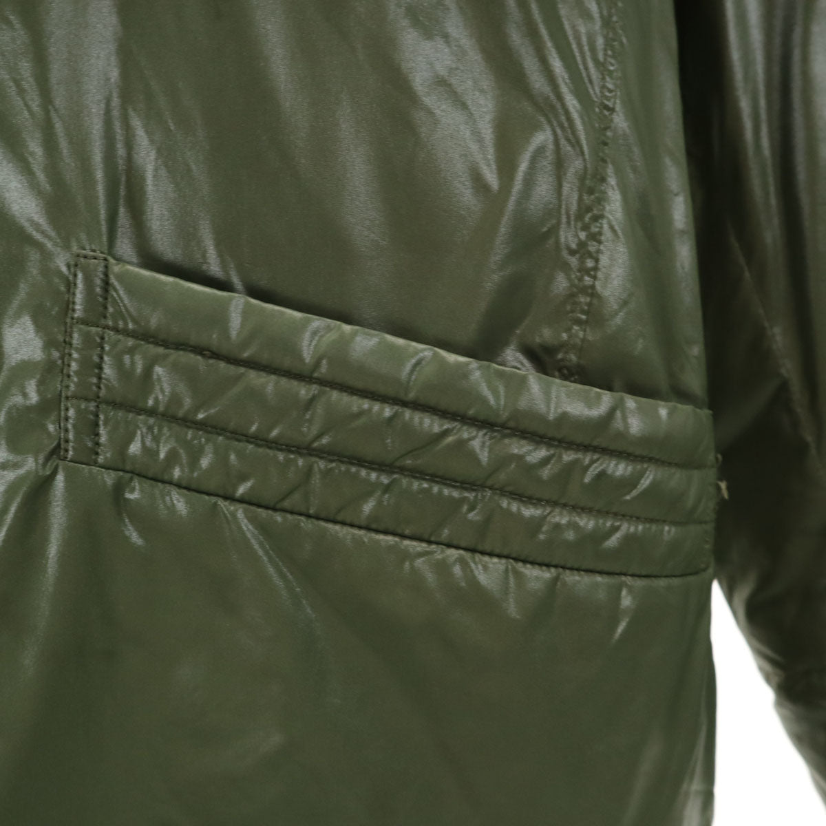 HUNTING WORLD ハンティングワールド ダウンジャケット 50 カーキ ラクーンファー付き メンズ