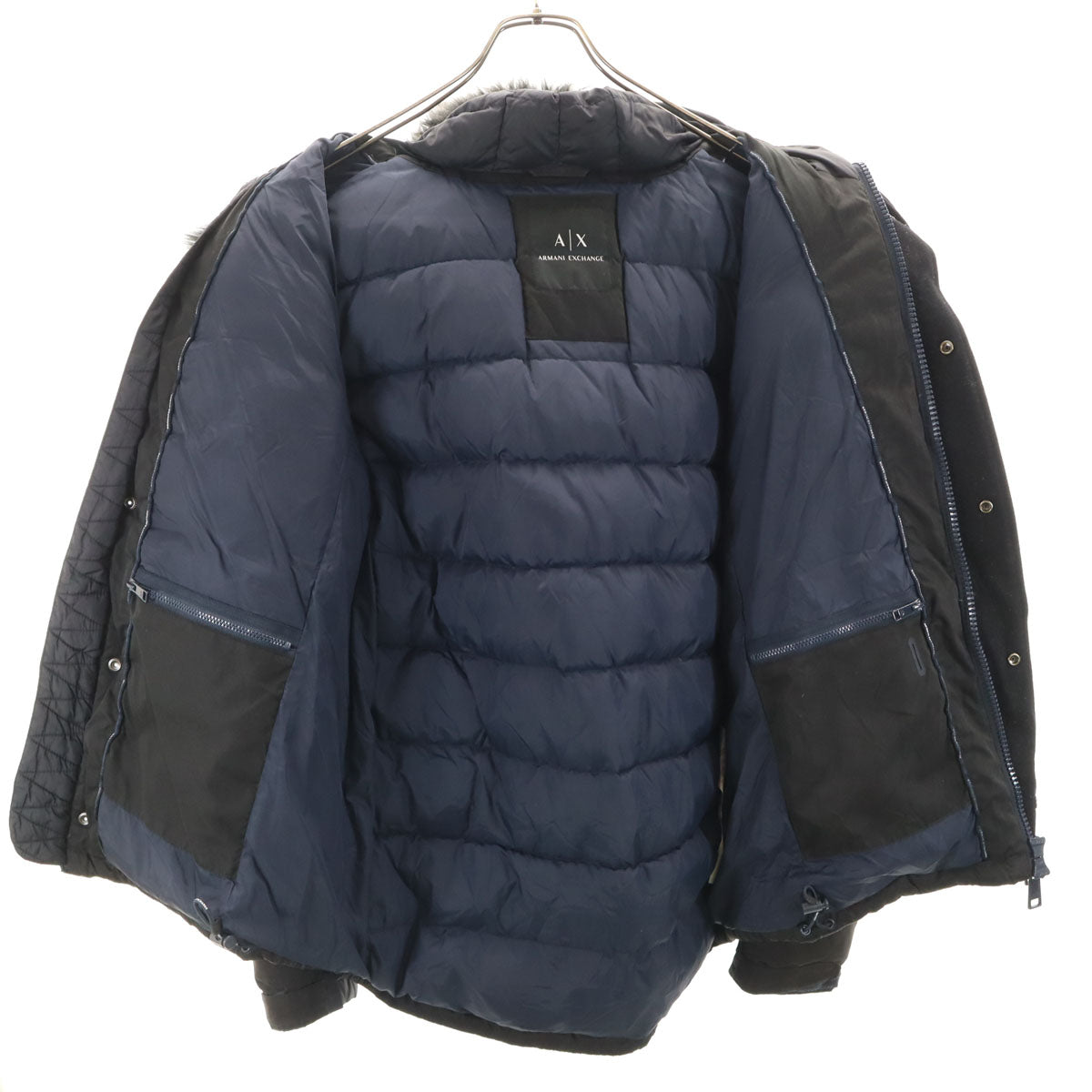 ARMANI EXCHANGE アルマーニエクスチェンジ ダウンジャケット M ブラック メンズ