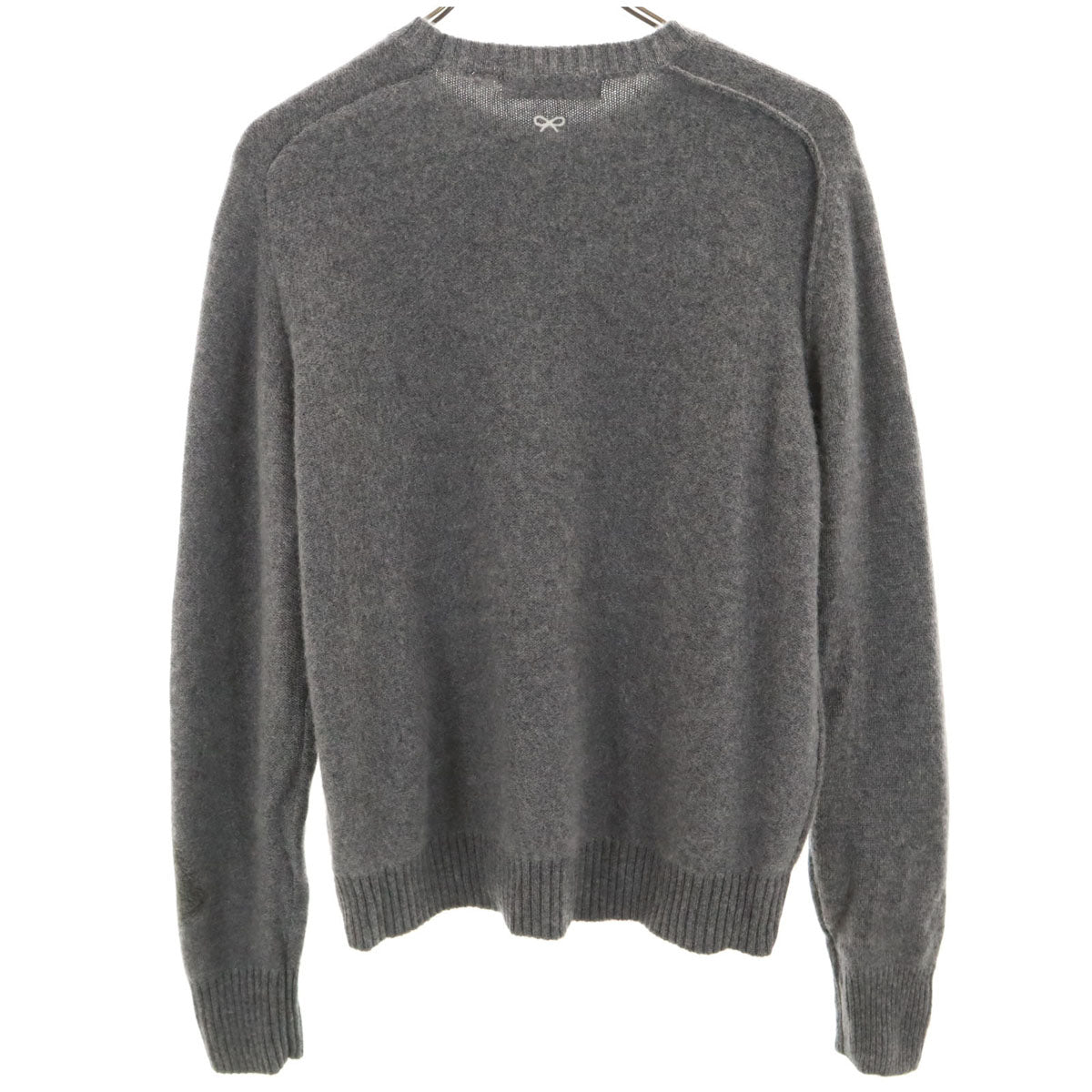 未使用 UNIQLO ユニクロ アニヤハインドマーチ ANYA HINDMARCH コラボ カシミヤ100% 長袖 セーター L グレー ニット レディース