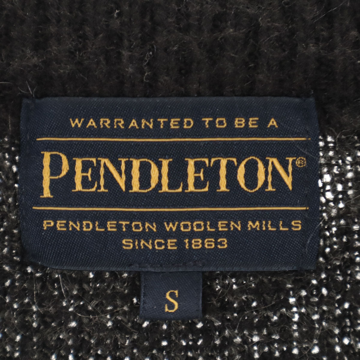 PENDLETON ペンドルトン 長袖 セーター S ブラック ニット メンズ