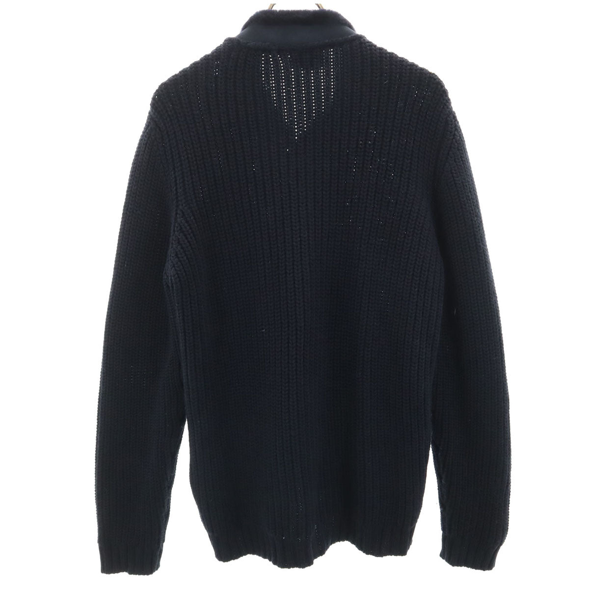 ARMANI アルマーニ 長袖 ニットカーディガン M ネイビー COLLEZIONI メンズ