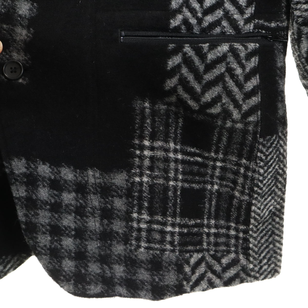 ENGINEERED GARMENTS エンジニアドガーメンツ USA製 総柄 ジャケット S ブラック系 メンズ