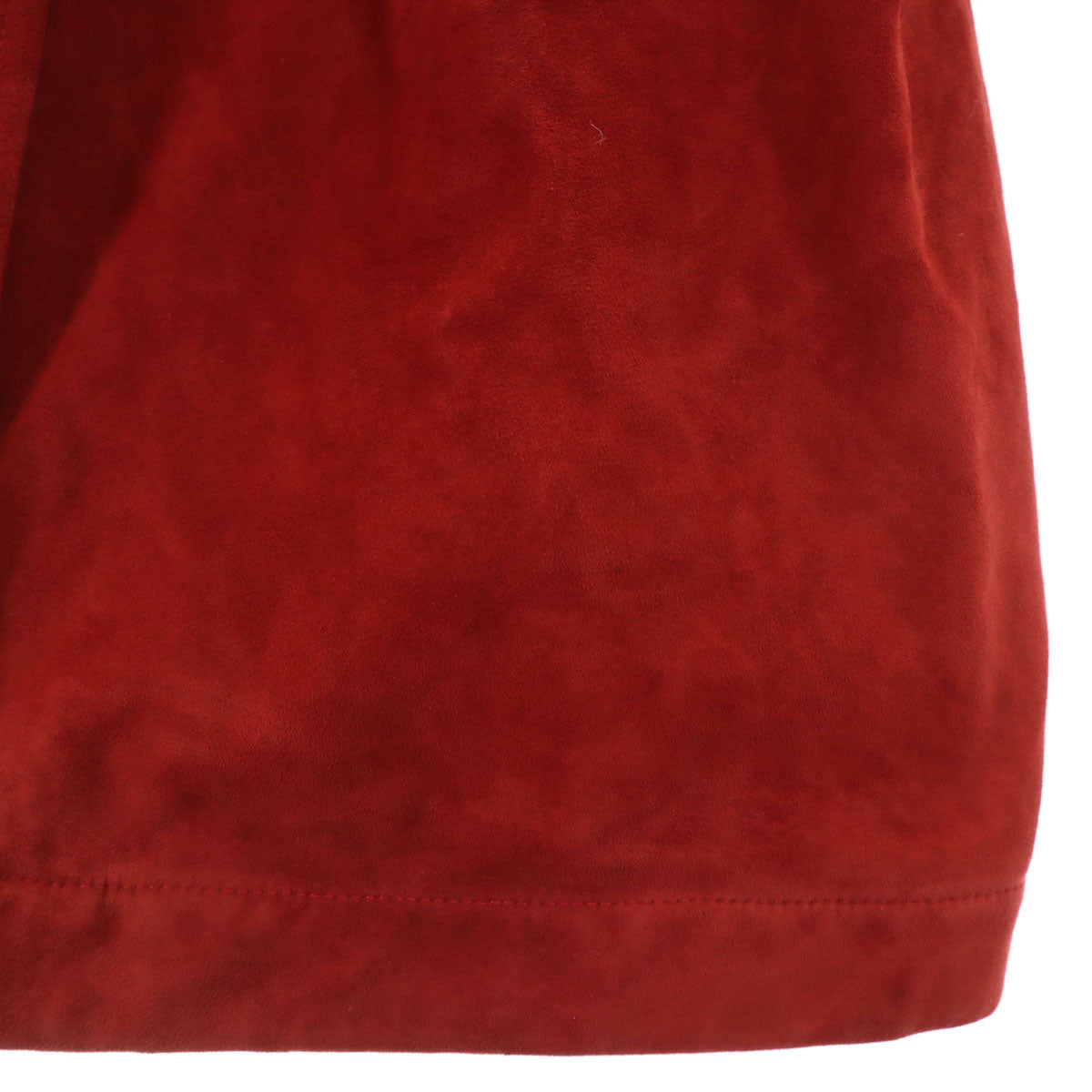 Herno ヘルノ イタリア製 レザーコート 44 レッド系 レディース