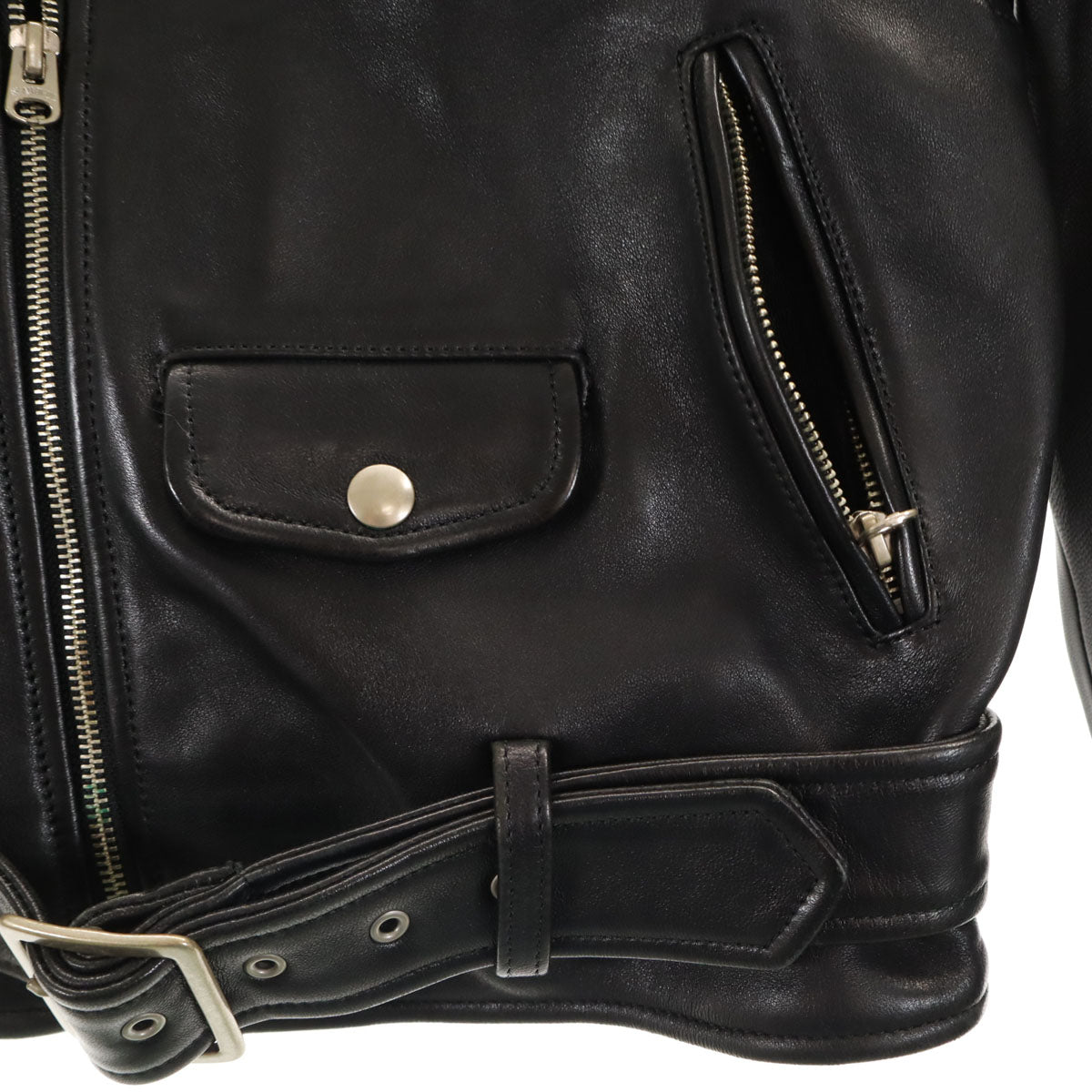 beautiful people ビューティフルピープル レザー ライダースジャケット 150 ブラック キッズ