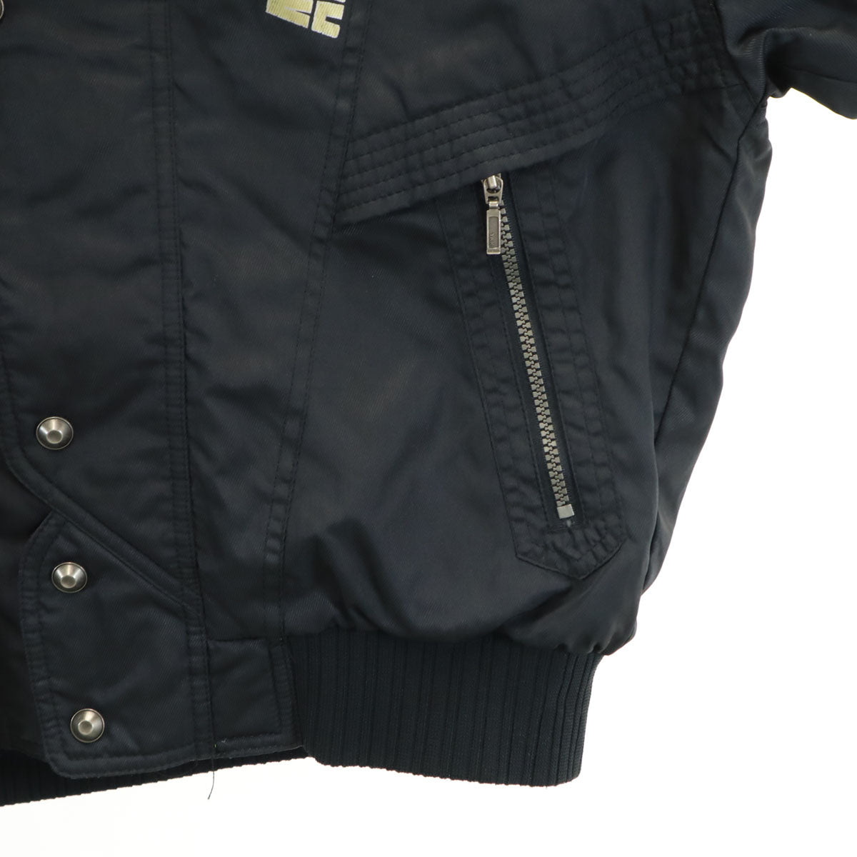 adidas アディダス 80s ヴィンテージ トレフォイル ナイロンジャケット L ブラック デサント社製 メンズ