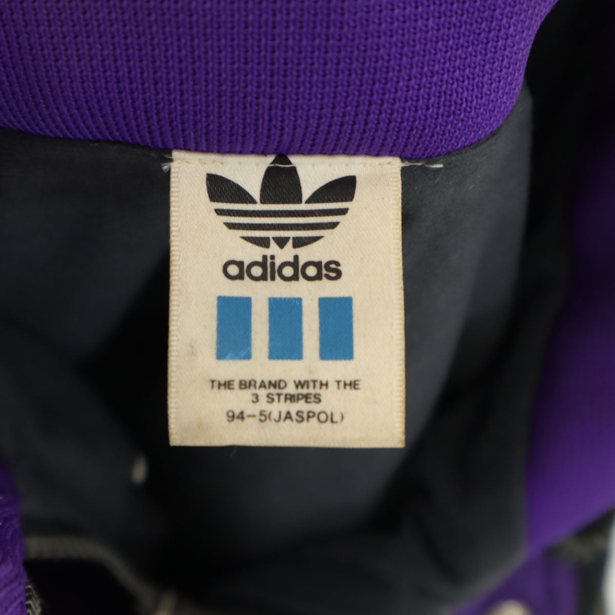 adidas アディダス 80s ヴィンテージ トレフォイル ナイロンジャケット L ブラック デサント社製 メンズ